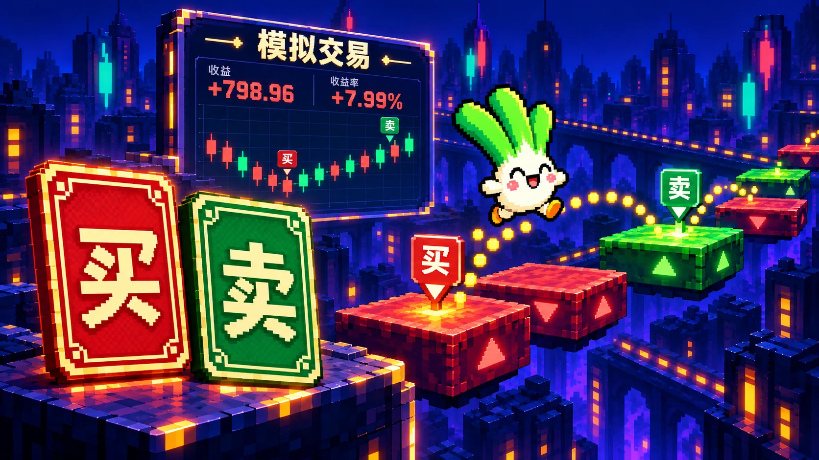 Promotional artwork · Trading decisions become part of the route