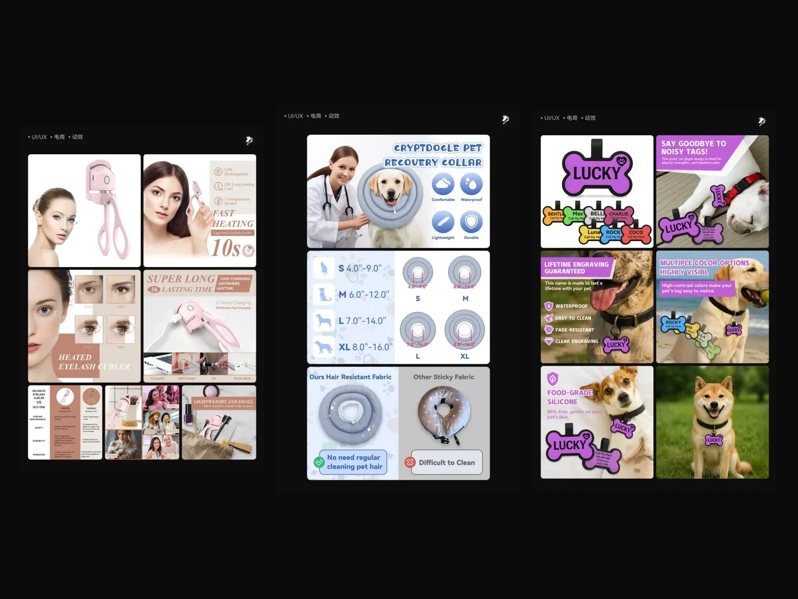 Amazon product visuals · Features in context